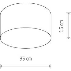 Nowodvorski Taklampa Cameron, vit, Ø 35 cm Ceiling Lamp