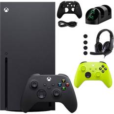 Xbox series x 1tb Microsoft Xbox Series X 1TB Console with Extra Green Controller Accessories Kit