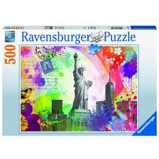 Puslespil new york Ravensburger New York Postcard 500 Brikker