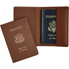 Custodie per passaporto Royce New York Foil Stamped Rfid Blocking Passport Case