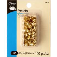 Fils et Fournitures de Couture Dritz 100 Brass Eyelets