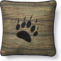 Donna Sharp Throw Oakland Lodge Bear Paw Complete Decoration Pillows Multicolour, Green (45.72x)