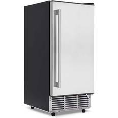 Newair 80 lb. Built In or Freestanding Clear Ice Maker in Stainless Steel, Silver