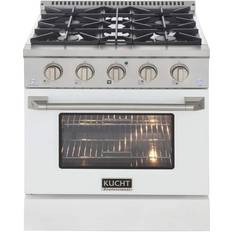 Gas Ranges Kucht 30-in Deep Recessed Blue, White