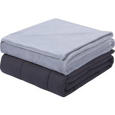 Cotton Weight Blankets Dream Lab Acupressure Comfort 15 lb Weight Blanket Gray