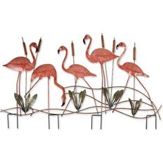 Pink Garden Ornaments Zingz & Thingz 28.5 Flamingo Garden Stake