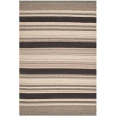 Safavieh Dhurries Stripe Beige, Black, Natural 72x108"