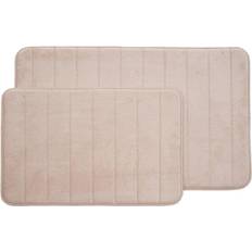 Lavish Home 67-16-I 2 Striped Bath Mat