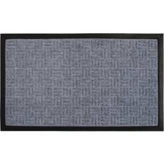 Gray Entrance Mats 18 Rubber Poly Patterned Doormat Gray