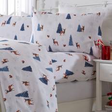 Great Bay Home Cold Weather Bed Sheet White, Multicolour