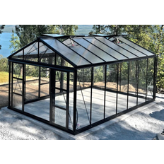 Hobbydrivhuse Royale 14.5m² Hærdet glas, Polycarbonat