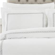 Silver Pillow Cases Paoletti Soho Embroidered Pillow Case Silver, White