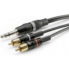 Sommer cable HBP-6SC2-0150 Audio/phono [2x RCA plug phono 1x plug 6.3 1.50