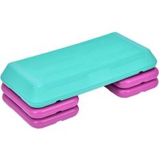 Pedane Step Costway Adjustable Workout Fitness Aerobic Stepper Exercise Platform