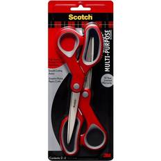 Red Scissors 3M 8 Multipurpose Steel Scissors 2 Pack Red/Gray