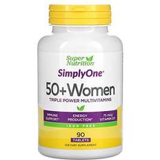 Multivitamins with iron Super Nutrition, SimplyOne, Women’s 50+ Triple Power Multivitamins, Iron