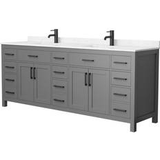 Handle Vanity Units for Double Basins Wyndham Collection Beckett (WCG242484DGBCCUNSMXX)