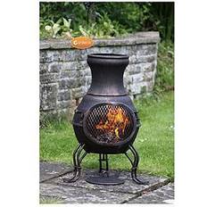 Bronze Fire Pits & Fire Baskets Gardeco Billie Cast Iron Chimenea Pit