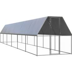 vidaXL Jaula Gallinero De Exterior De Acero Galvanizado 2x12x2 m