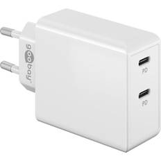 Dobbelt usb lader Goobay Dobbelt USB-C oplader med Power Delivery, 36W, hvid PRIS-MATCH