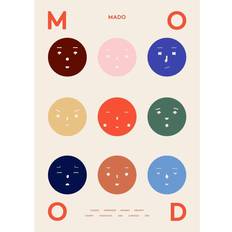 Affiches Paper Collective Poster 9 Moods 70x100 cm - Multicolore Affiche