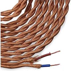 Mejor_valorados Bridas Edm Cable textil trenzado 2x0,75mm c-12 oro seda 5m