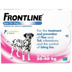 Frontline Animali domestici Frontline Spot On 20-40K Dog 2.68ml 6S Pink Large Dog