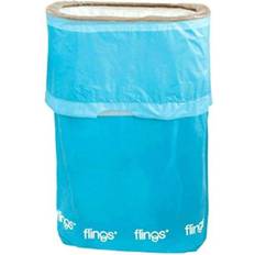 Pop up trash bin Amscan Flings Pop-Up Trash Bin- 13 Gallons Caribbean Blue 1