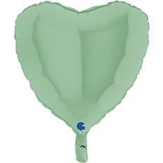Folieballon Hjerte Pastelgrøn 46 cm