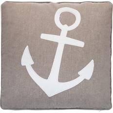 Linen Complete Decoration Pillows Levtex Home Provincetown Natural Anchor Appliqued Complete Decoration Pillows White, Grey, Beige (45.72x)