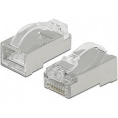 Cat 6 plug DeLock RJ45 Crimp+Cut+Curve Modularstik STP