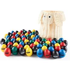 Legetøj Nino 80-Piece Egg Shaker Assortment With Elephant Basket