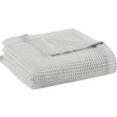 Beautyrest Bed Waffle Blankets Grey