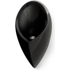 Sort Urinaler Uridan Admiral GV-8-S9005 Urinal med vertikal tilslutning. Glasfiber. Deep black