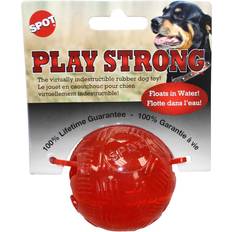 Play Strong Rubber Ball Dog Toy Red