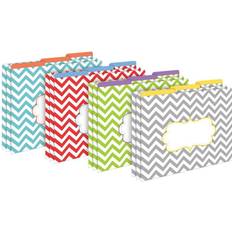 BARKER CREEK Creek Tab File Folders, 8 Letter Chevron