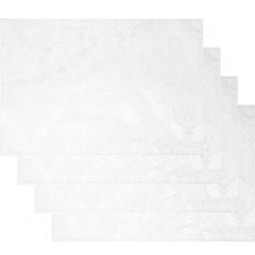 Elrene Home Fashions Caiden Damask Place Mat White (48.26x)