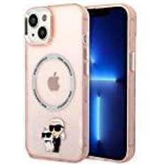 Iphone 14 plus skal Karl Lagerfeld iPhone 14 Plus Skal Magsafe Iconic & Choupette Rosa