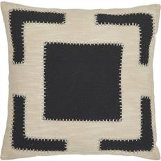 Jakobsdals Handstich Komplet pyntepude Sort, Hvid (50x50cm)