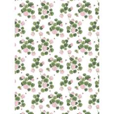 Verde Telas Arvidssons Textil Tyg Pelargon Astrid Tela Verde, Rosa