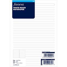 Kontorpapir Filofax White Ruled Notepaper A5 Refill 25pcs