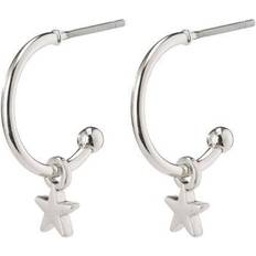 Ava Hoop Earrings - Silver