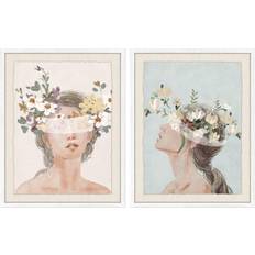 Krystal Billeder Dkd Home Decor S3038847 Billede 55x70cm 2stk