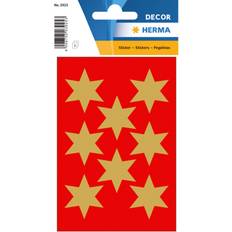 Herma stickers julestjerner ø33 guld