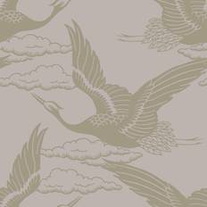 Blush pink wallpaper Holden Glistening Cranes Wallpaper Blush Pink 13430