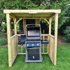 Emily BBQ Hut, Covered Timber gazebo, Garden Barbecue