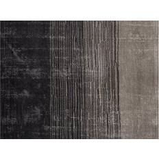 Viscose Carpets Beliani Modern Rug Viscose Grey, Black