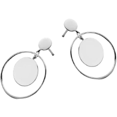 Valkokulta Korvakorut Spirit Icons Lure Pendant Earrings - White Gold