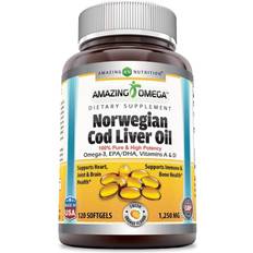 Amazing Nutrition Amazing Omega Norwegian Cod Liver Oil