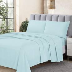 Turquoise Bed Sheets Swift Home Ultra Wrinkle All Season Bed Sheet Turquoise, Blue (243.84x)